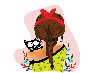 TUTU and Me Together app design art direction artwork cat children book illustration childrens illustration colombo concept creative cute art design drawing dribbble flat illustration girl illustration illustrator srilanka wordmark world