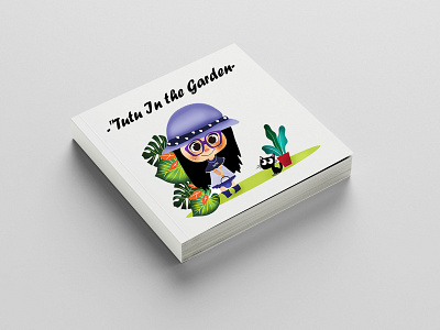 Tutu in the Garden - Children Book Cover Illustration