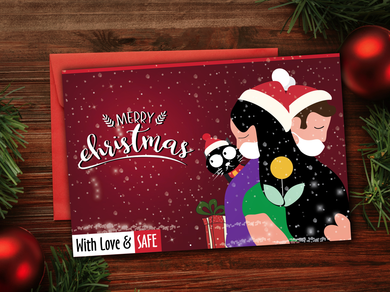 Christmas Greetings Cards Designs Illustrations by Kaushi on Dribbble