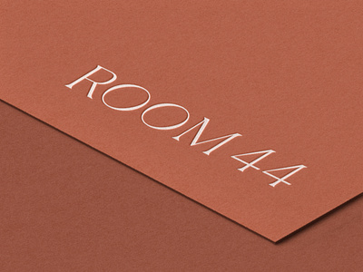 Room 44 branding branding design graphic design logo stationary typographic typography visual visual identity
