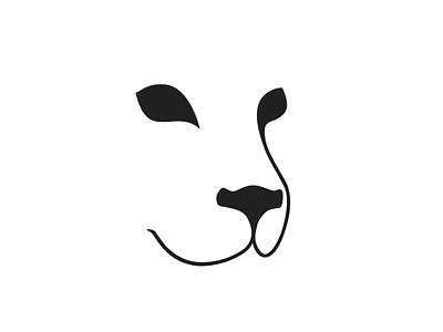 Felin animal felin gestalt logo logotype minimalist shapes