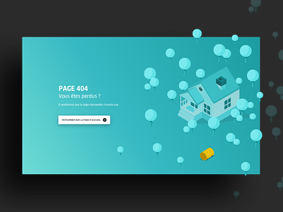 Energie Futée - 404 Page agency colors desktop gradient hire illustration isometric page 404 product design team ui ux