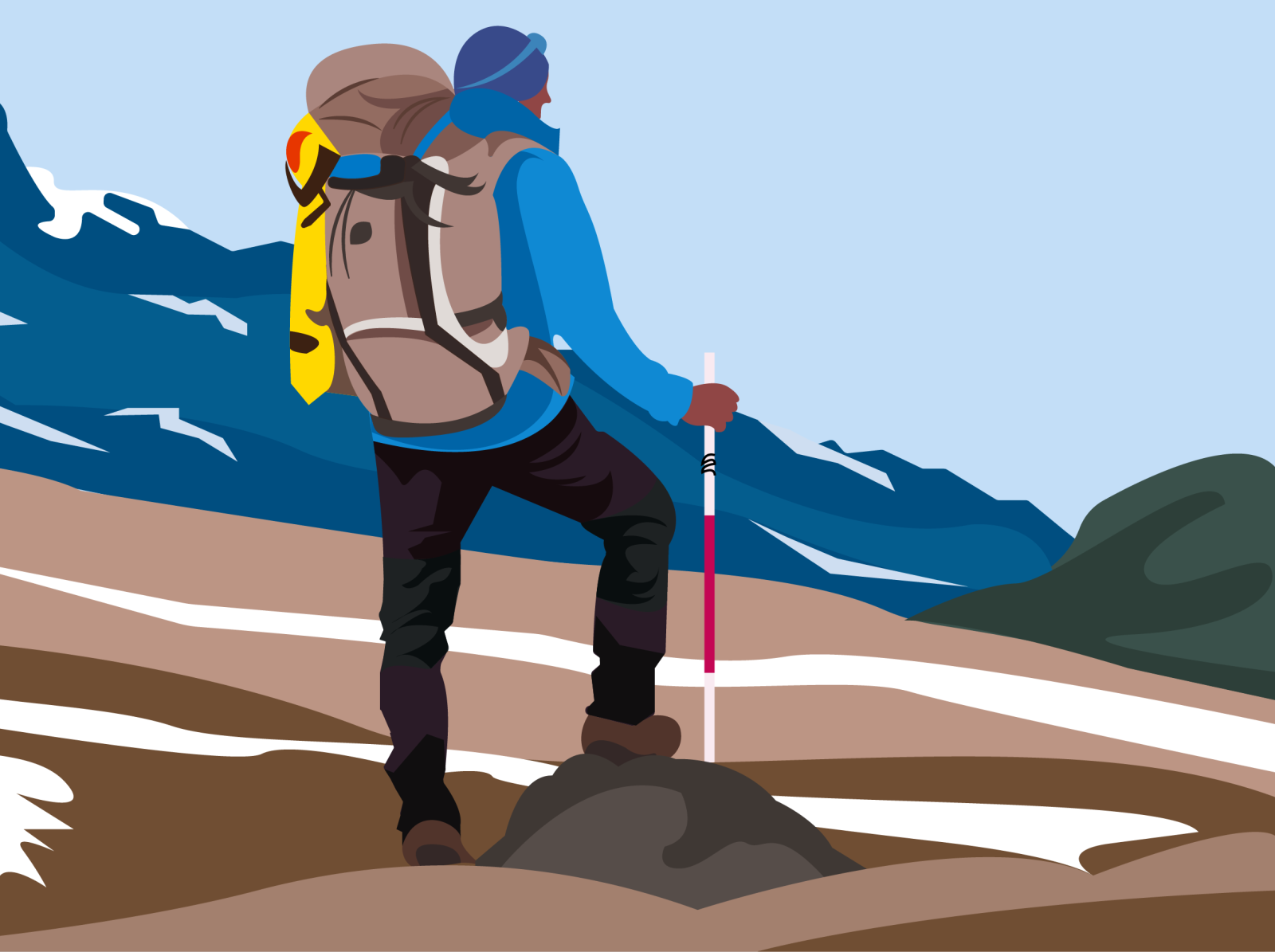 Hiking by Jayantika Arora on Dribbble