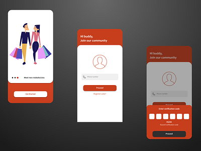 Mobile Electricity app - 2 branding design invision invisionapp mobile app design ui ux