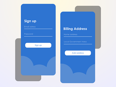 Sign up design illustration invision invisionapp mobile app design signup typography ui ux