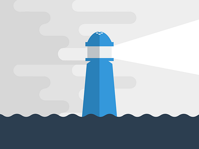 Lightly Salted Design Scene design god light lighthouse lightly salted salt salt shaker web web design