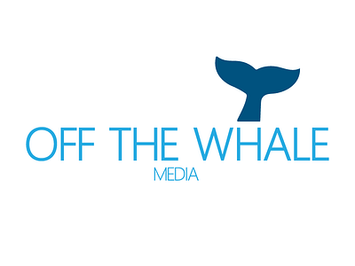 Off the Whale film company company design film freelance logo media off startup whale