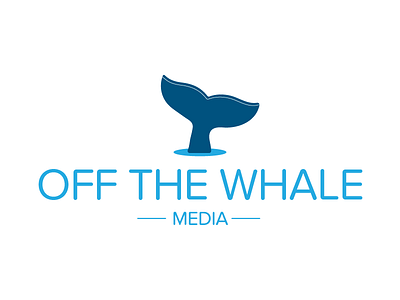 Off The Whale Logo company design film freelance logo media off startup whale