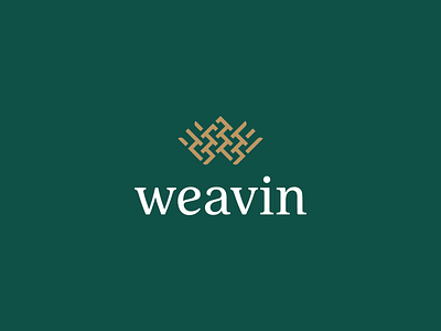 Weavin Logo Concept bold brand identity forsale logo memorable textile weaving