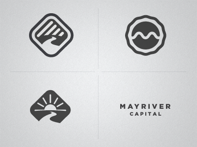 Logo / Mark Rendering WIP financial logo river wip