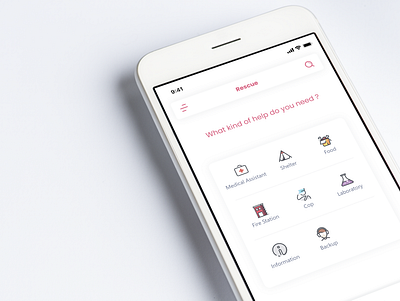 Rescue App crisis earthquake flood help management app rescue tornado ui ux