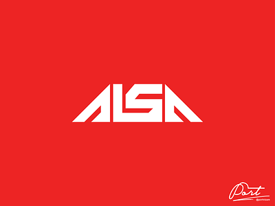 ALSA - Simple Typo Design adobe photoshop branding esports logo illustration illustrator logo logodesign portnizam shajinshimaru vector