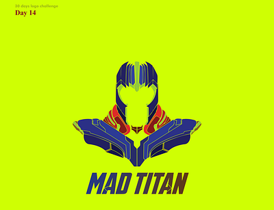MAD TITAN branding endgame illustration illustrator ironman logo logodesign marvel marvelcomics mascot mcu portnizam shajinshimaru thanos ui