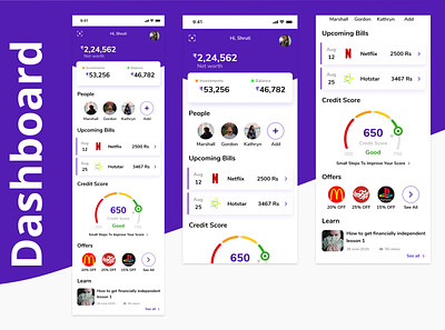 Mobile Dashboard dashboad design finance finance app financial app ios app ios app design ios11 mobile app design mobile design mobile ui payment app ui ux