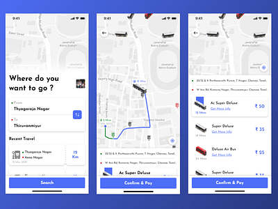 Book Your City Bus android app booking app bus booking app cab app city bus app design ios app ui ux