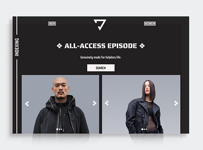 All-Access Episode Hero Section Concept branding design icon illustration logo minimalism monochrome typography ui ux web design