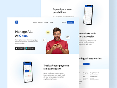 Ruang Apps Concept Website Design app branding color design icon illustration logo minimal minimalism monochrome typogaphy ui ux web web design website