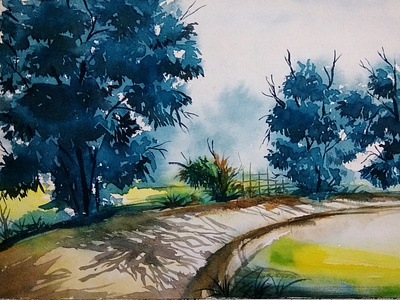 Watercolour Landscape Painting