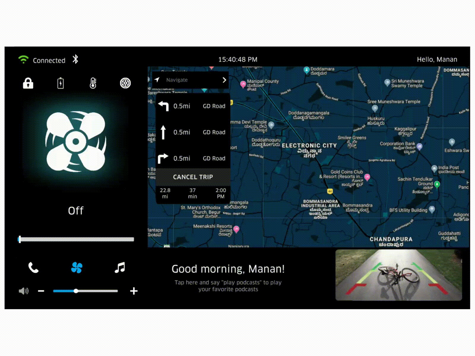 Infotainment System Design - Fan Speed Control (Part 6/7) adobe xd design illustraion illustration infotainment invision ui unity3d ux