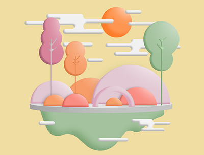 Candyland artwork design illustration visual design