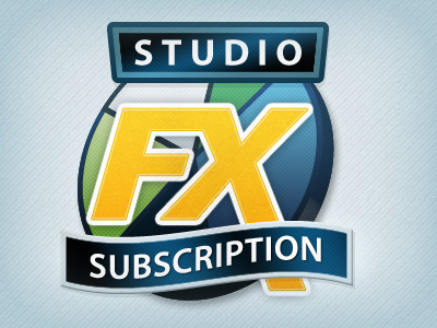Crest-style logo for subscription