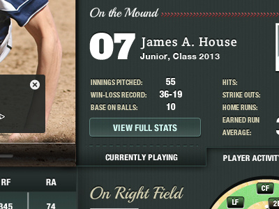 LLS Sports Video & Stats App app baseball ipad player sports texture typography
