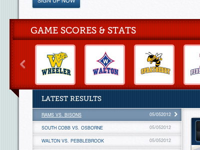 Game Scores baseball blue red score sports stats teams texture web