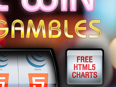 Teaser Ad ad buttons casino charts gambling illustration jcfx print slot machine textures typography