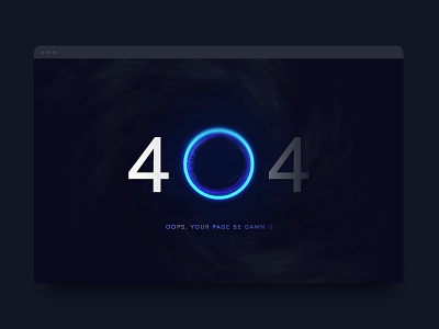 Day 8 of '100 Days of UI' - 404 404 dailyui design ui