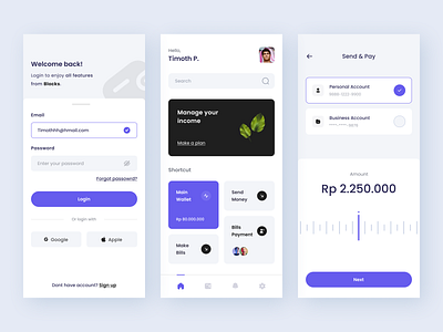 Mobile Banking App app design bank banking budget card coin credit card design finance fintech mobile money savings top up transfer typography ui design uiux ux design wallet