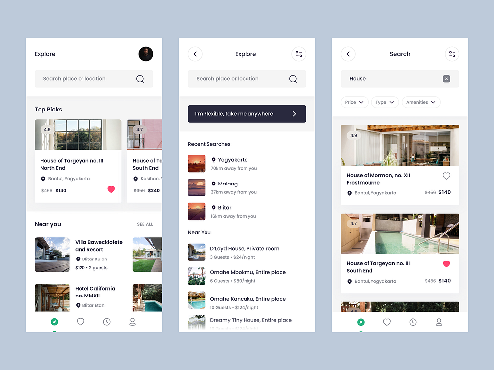 Hotel Booking App by Habib Gilang Maulana for Keitoto on Dribbble