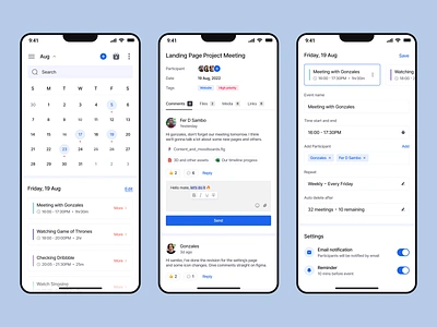 Yondaktaw - Task Management Mobile app design calendar design management meet meeting mobile online meeting plan productive productivity project task task management team to do todoist ui ui design uiux