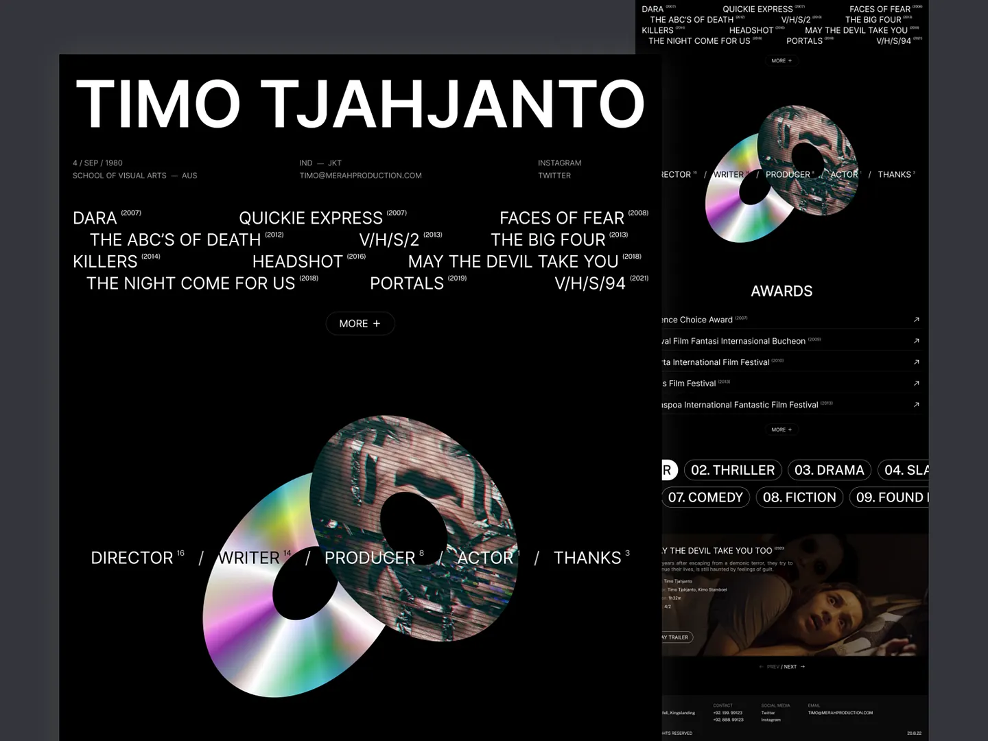 Timo Tjahjanto - Innovative Movie Website Design