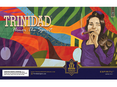 Trinidad's Espiritu Launching Campaign advertising advertising campaign art artist character cigar design designer illustration illustrator launching ad magazine ads original character print design print media