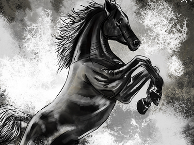 Dark Horse artist design digitalart drawing illustration ink inktober painting