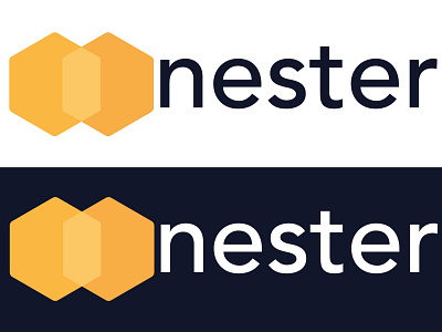 nester logo design adobe bee bee nest branding design flat illustrator logo minimal nest ui vector