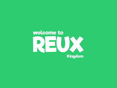 Reux - discord server branding design discord flat green icon illustrator logo minimal minimalist logo typo typogaphy white whitespace