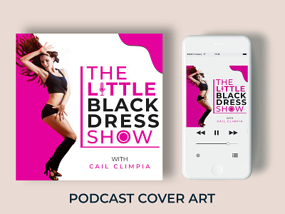 The Little Black Dress Podcast Cover Art business card design flyer design graphic design illustrator logo design photoshop podcast cover art poster design print design ui ux