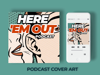 Podcast Cover Art Design advertisement branding corporate dribbble graphic design illustration leaflet logo podcast art ui