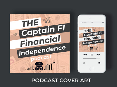 Flat and Minimal Podcast Cover Art Album Cover Design business business flyer corporate design dribbble flat flyer design graphic design logo minimal podcast art