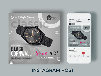 Classic Social Media Banner - Instagram Post Design