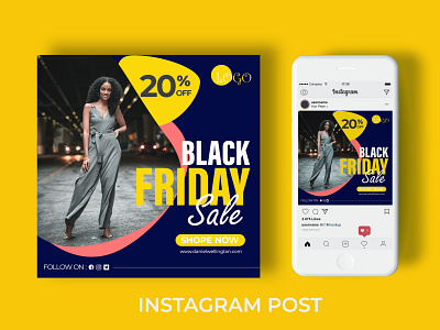 Black Friday Social Media Banner Design Template