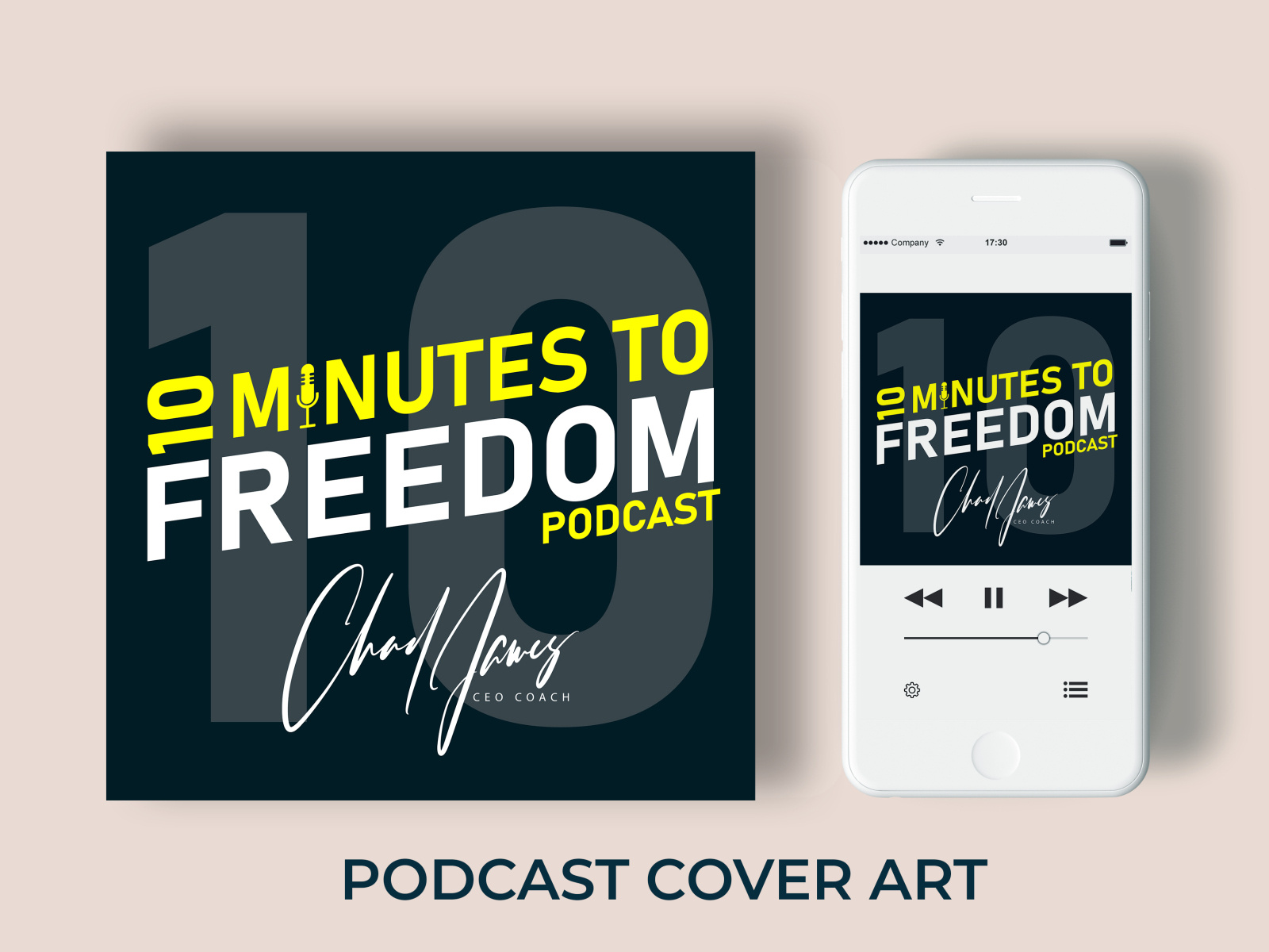 10 Minutes Freedom Podcast Cover Art by ar_design on Dribbble