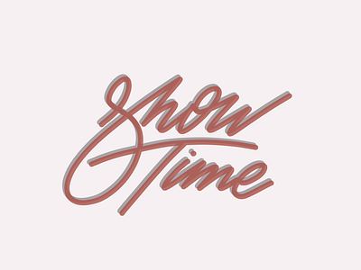 It’s show Time! ad brand branding design goodtype handlettering lettering logo logos simple type