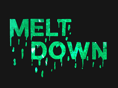 Meltdown logo brand branding design lettering logo magazine type typematters typography