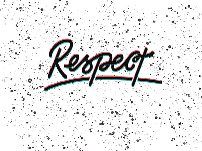 R E S P E C T brand branding design lettering logo type typematters typography