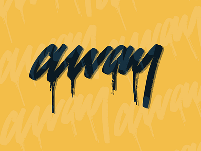 Away branding design goodtype graphicdesign handlettering letter lettering logo type typography