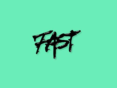I Wanna Be Fast brand branding design goodtype graphicdesign handmade lettering logo type