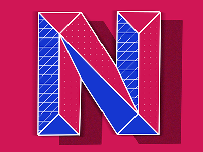 N 36daysoftype brand branding handlettering letter lettering logo procreate vector