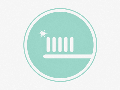Brush Logo clean dental logo sparkle teeth toothbrush